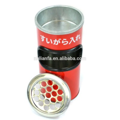 Round Mini Tin Metal Ashtray